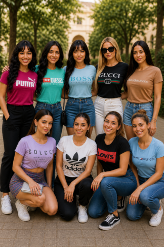 323 Blusa t-shirt manga curta marcas Puma Gucci Diesel Boss Adidas Nike Calvin Klein Colcci
