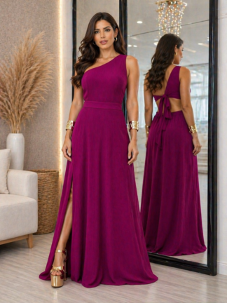 2968 Vestido Heid longo mula manca fenda