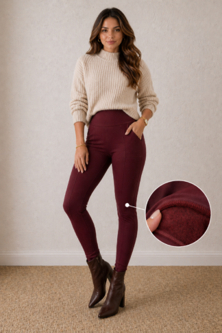 1127 Calça montaria bolso flanelada