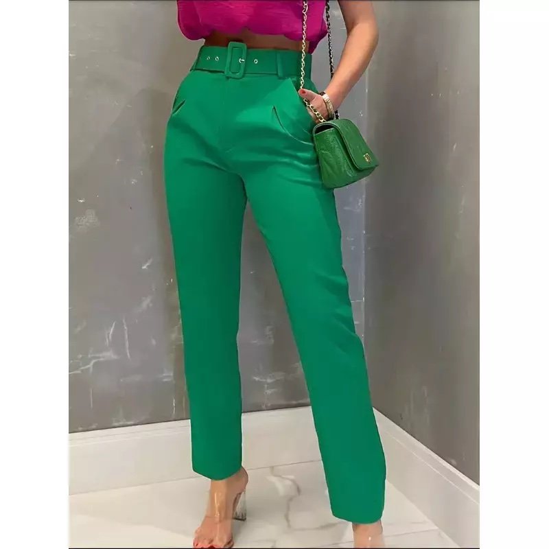 577 Calça skinny e pantalona cinto encapado alfaiataria - Imagem 5