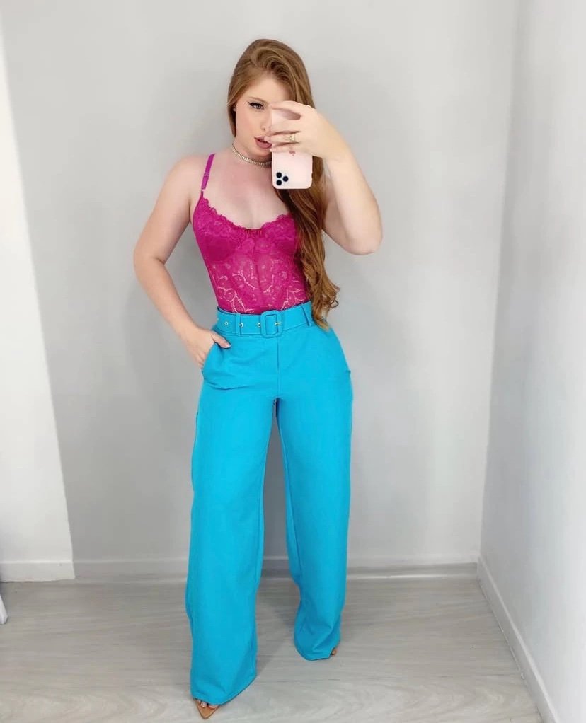 577 Calça skinny e pantalona cinto encapado alfaiataria - Imagem 9
