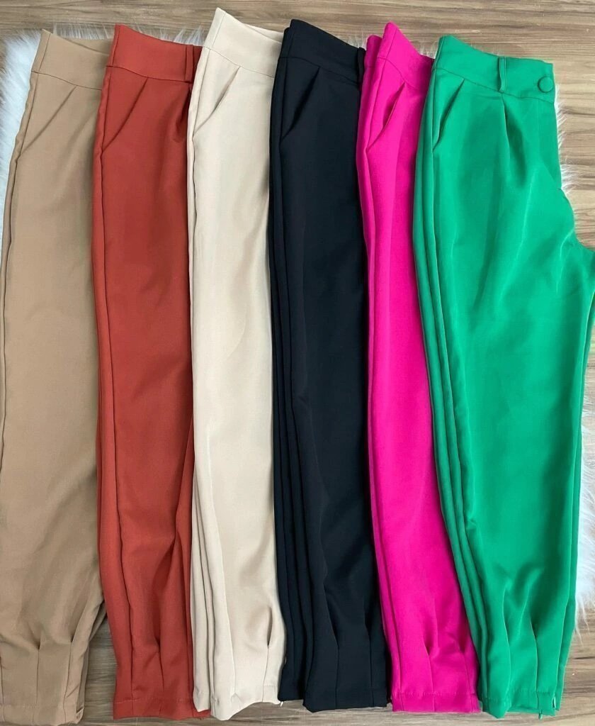 1732 Calça skinny cenoura estilo Zara com ziper na barra alfaiataria - Imagem 7