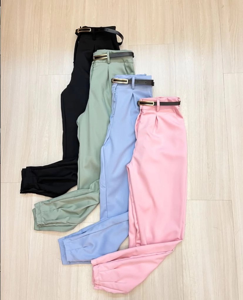 1732 Calça skinny cenoura estilo Zara com ziper na barra alfaiataria - Imagem 9