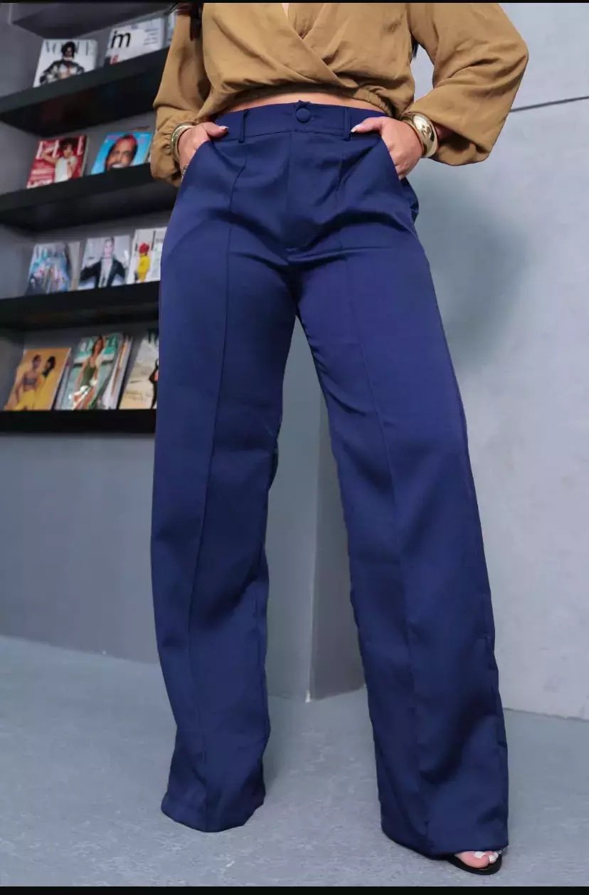 1962 Calça estilo Zara skinny e wide leg pantalona botão - Imagem 15