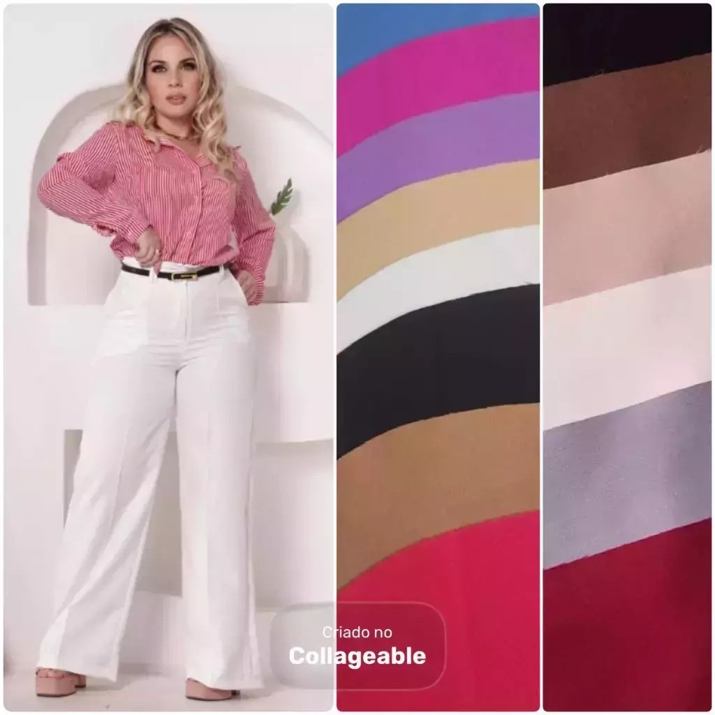 1962 Calça estilo Zara skinny e wide leg pantalona botão - Imagem 31