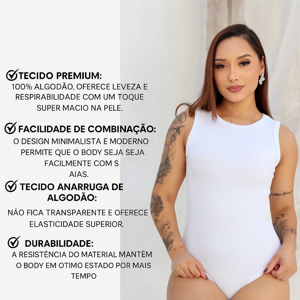 1815 Body Regata estilo Zara tomara que caia regatão alça fina anarruga - Imagem 2