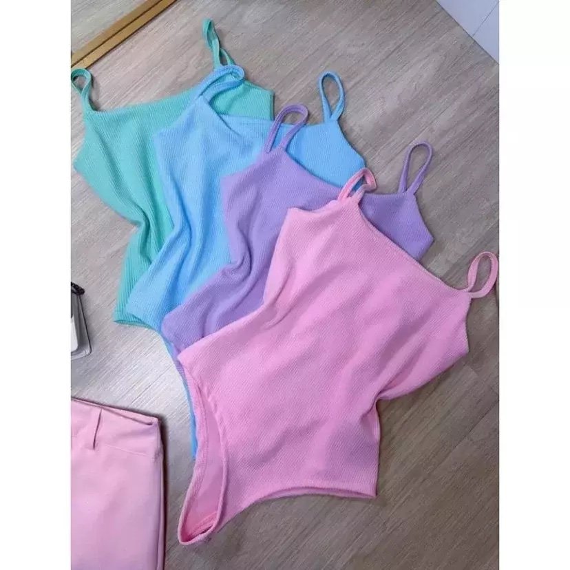 1815 Body Regata estilo Zara tomara que caia regatão alça fina anarruga - Imagem 10