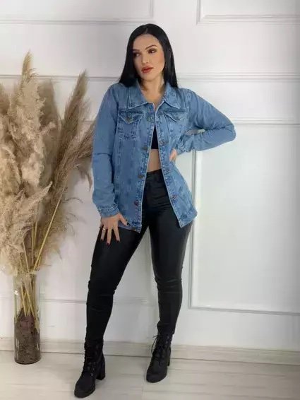 935 Max jaqueta oversized jeans - Imagem 7