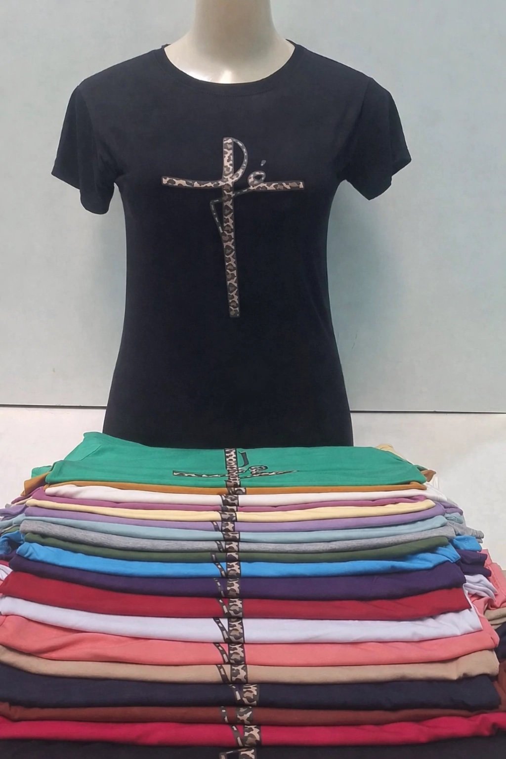 2773 Blusa t-shirt manga curta Fé - Imagem 3