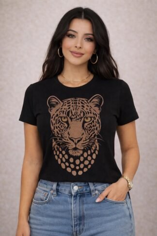 2158 Blusa t-shirt Leão
