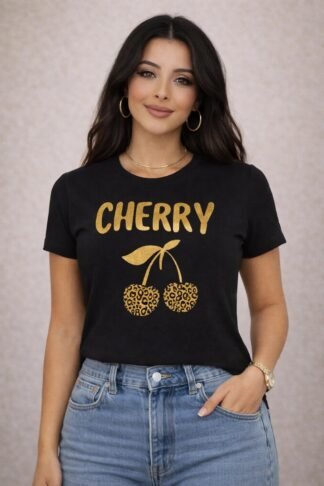 2157 Blusa t-shirt Cherry