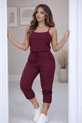 903 Macacão Beli alça fina pantacourt