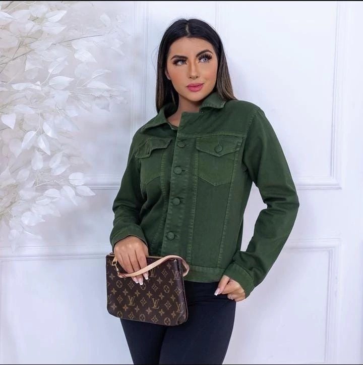 1953 Jaqueta jeans botão encapado - Imagem 3