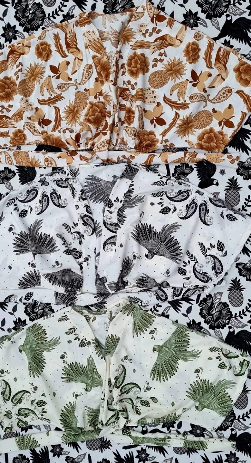 2681 Cropped nika manga 3/4 morcego multi formas estilo Farm - Imagem 19