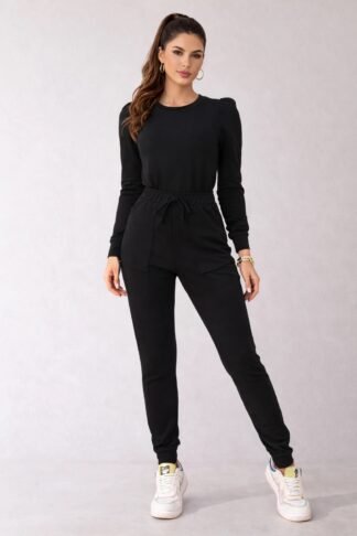 2104 Conjunto Gabriel blusa manga longa bufante princesa e calça jogger moletom