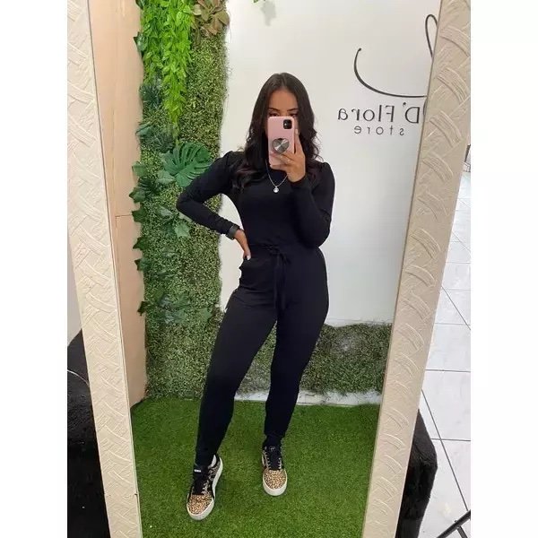 2104 Conjunto Gabriel blusa manga longa bufante princesa e calça jogger moletom - Imagem 2