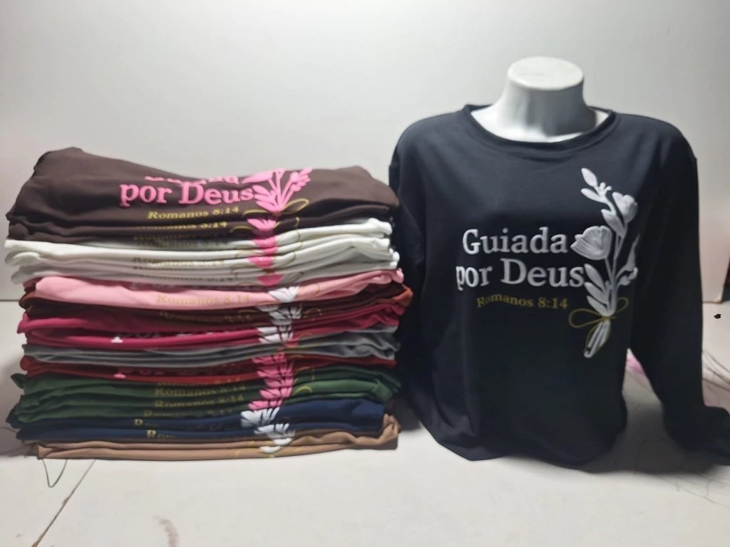 2209 Blusa Vidal manga longa estampada moletom - Imagem 12