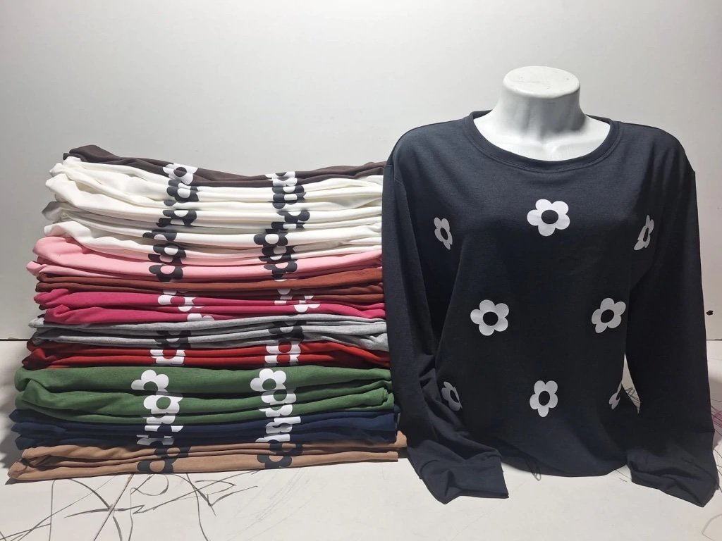 2209 Blusa Vidal manga longa estampada moletom - Imagem 14