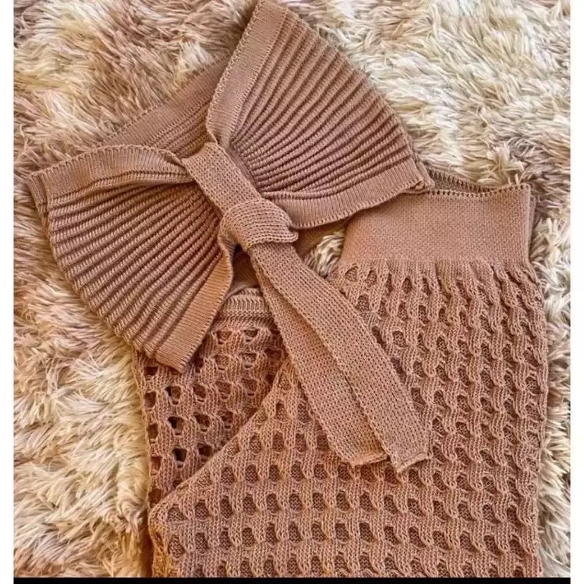 2677 Conjunto Japa 3 peças cropped shorts e calça tricô - Imagem 18
