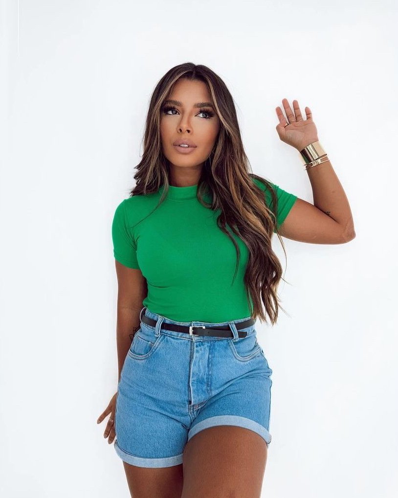 2103 Blusa t-shirt baby look básica - Imagem 5