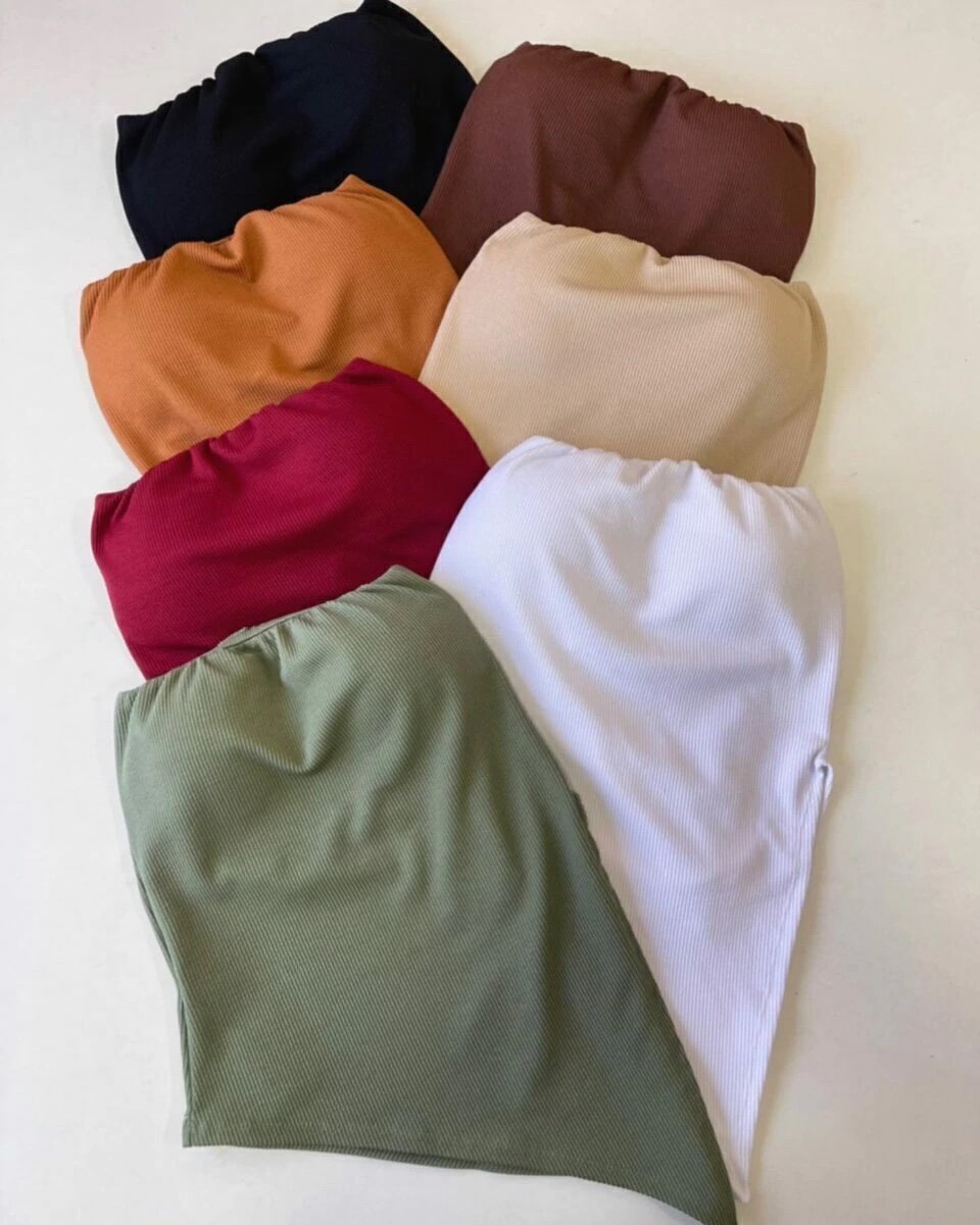 1848 Blusa assimétrica tomara que caia - Imagem 14
