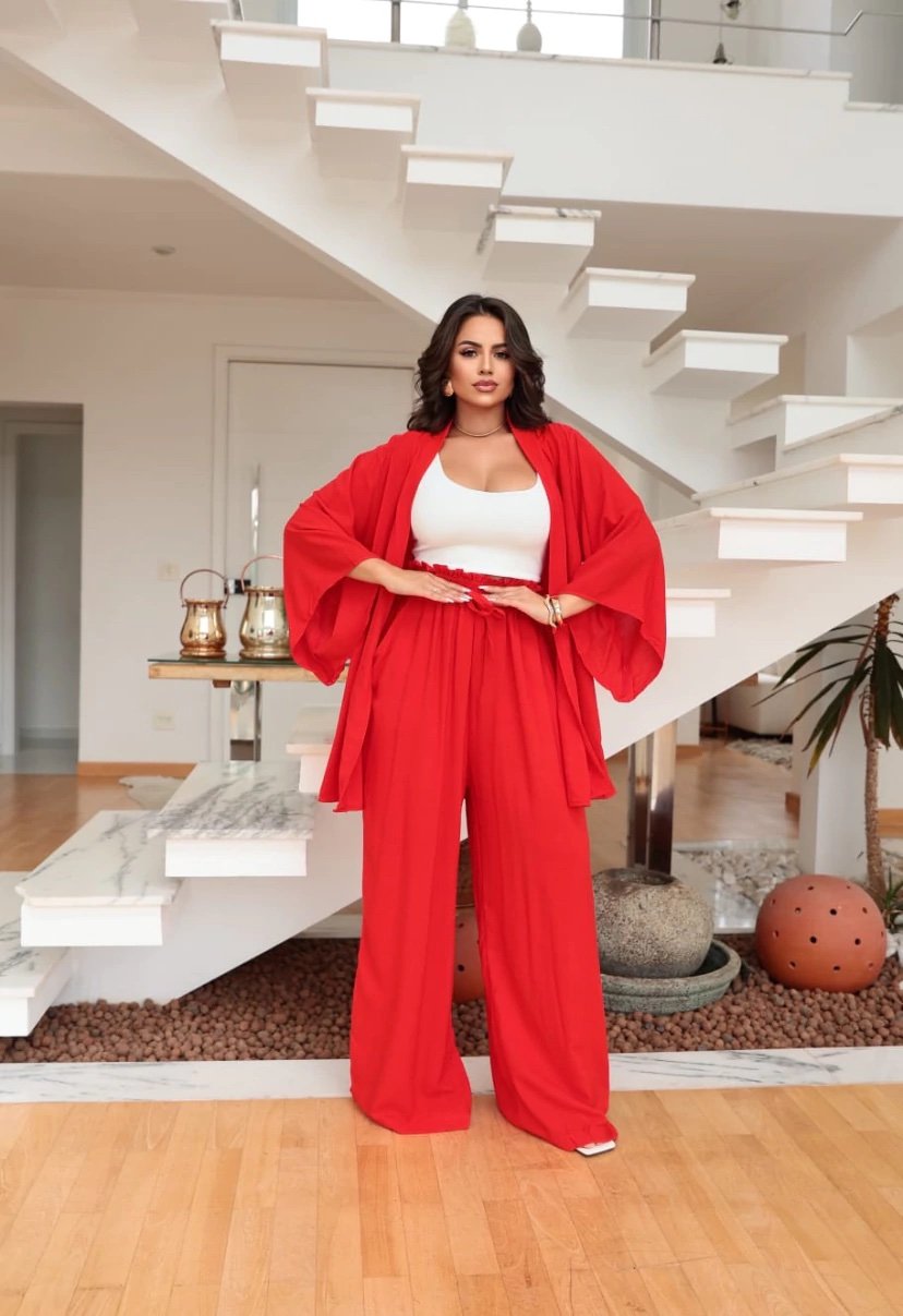 2829 Conjunto Angel max kimono e calça pantalona - Imagem 4