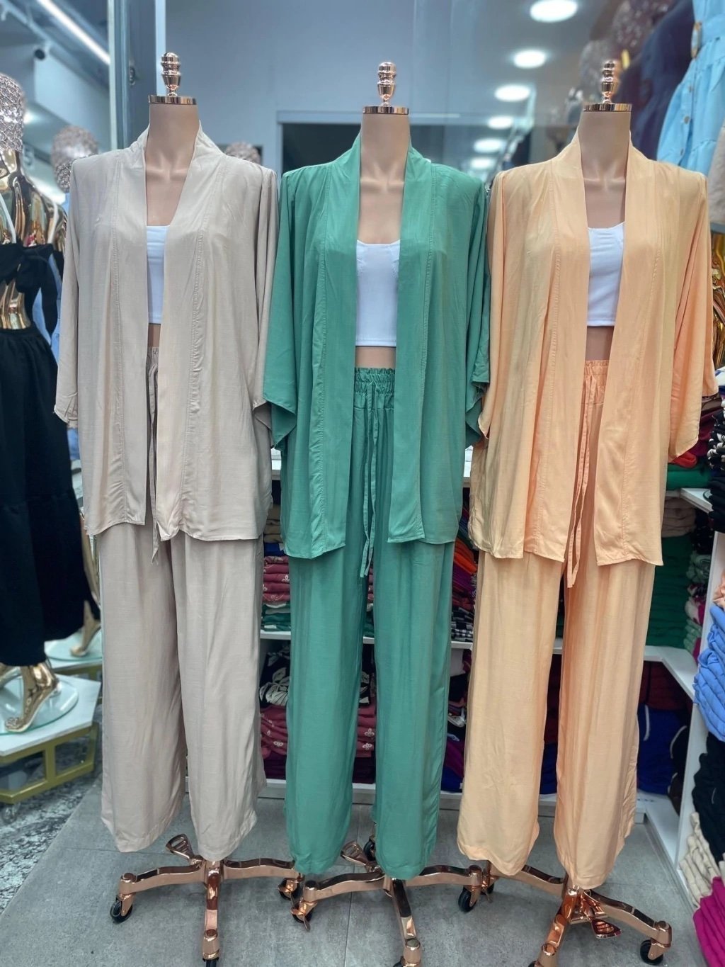 2829 Conjunto Angel max kimono e calça pantalona - Imagem 7