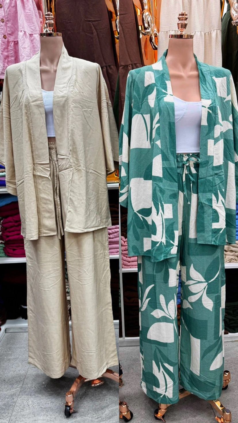 2829 Conjunto Angel max kimono e calça pantalona - Imagem 10