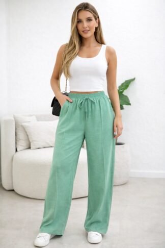 1309 Calça pantalona elástico duna