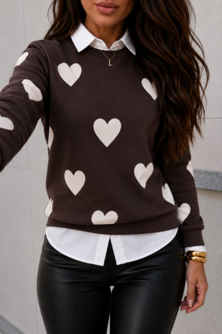 2506 Blusa moletom coração