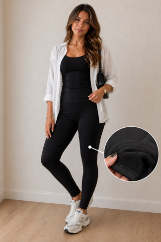 2275 Calça legging básica flanelada
