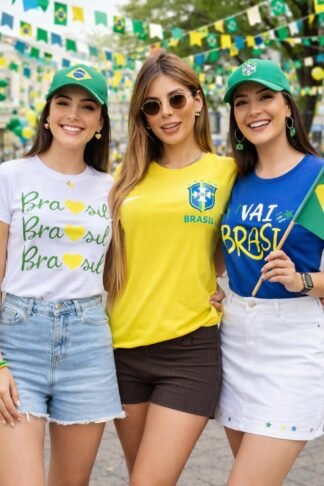 2223 Blusa t-shirt Brasil core