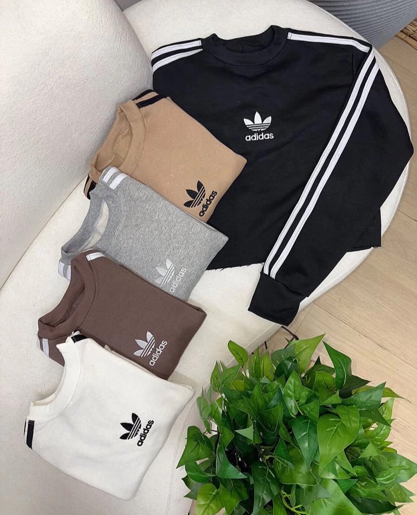 2591 Blusa moletom Adidas faixa braço - Imagem 6