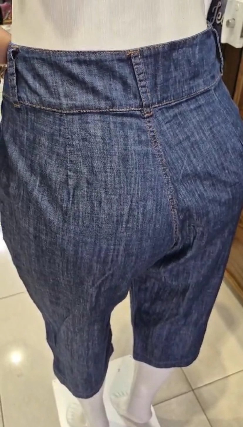 2221 Conjunto Kelly colete e Bermuda pantacourt jeans - Imagem 4