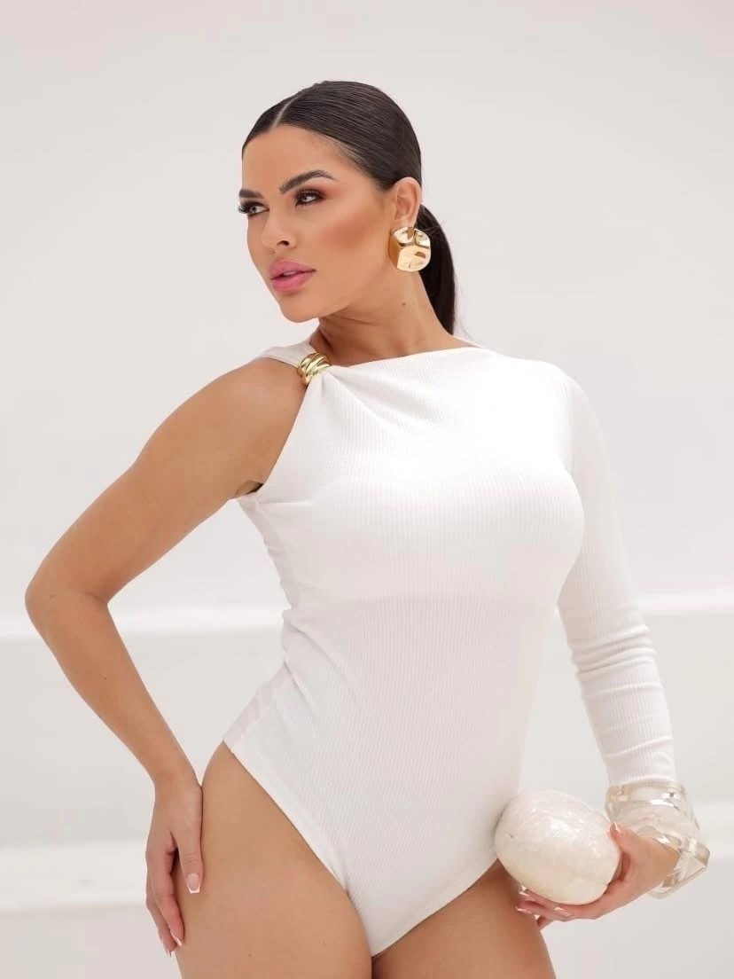 2218 Body Lorena manga longa mula manca com fivela orgânica - Imagem 3