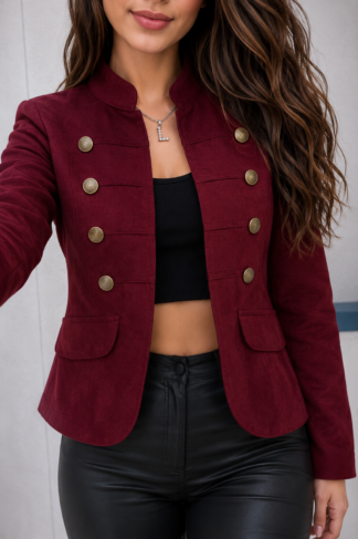 2441 Jaqueta Michele estilo blazer botão