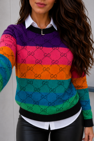 2444 Blusa Anna tricô Cow print - Copy