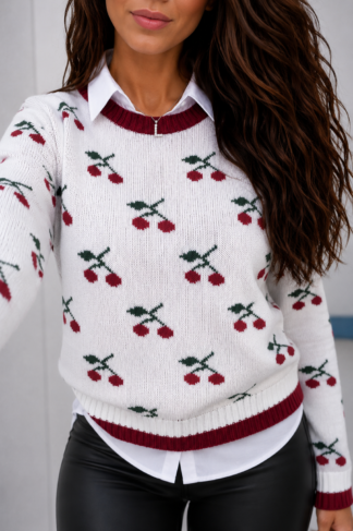2409 Blusa mini cerejas modal