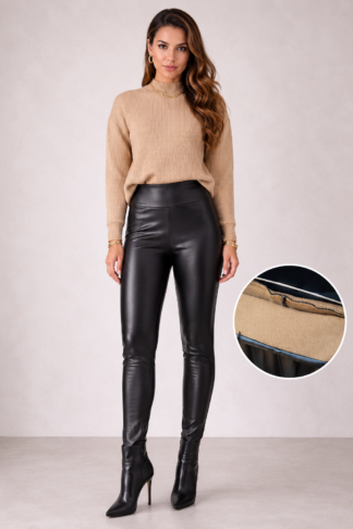 2333 Calça legging couro térmica