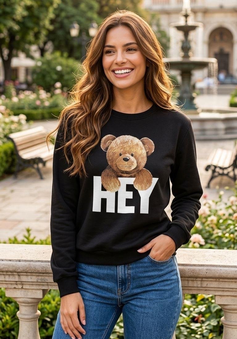 2447 Blusa Die moletom urso - Imagem 2