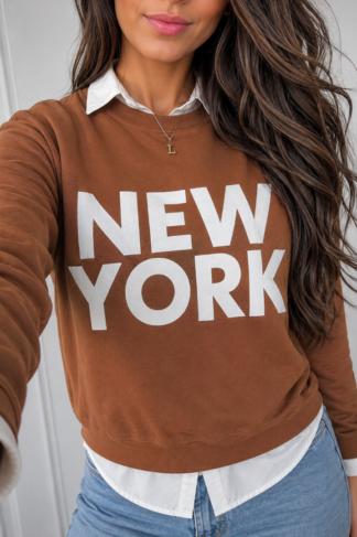 2413 Blusa Guida New york moletom