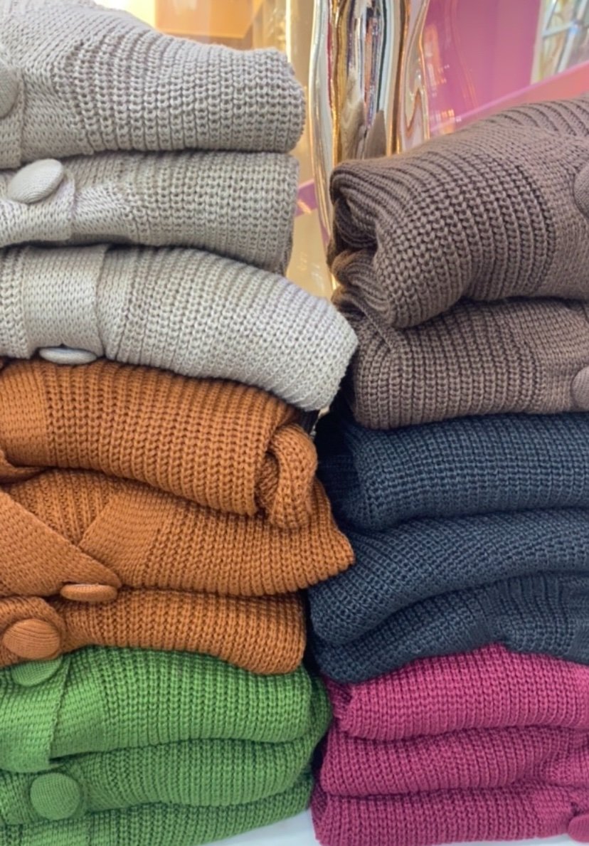 2323 Casaquinho Paula botão encapado tricot - Imagem 6