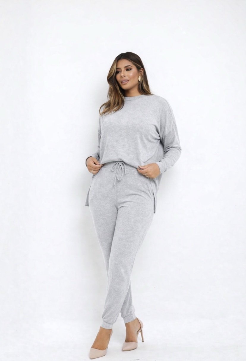 2427 Conjunto Jaz blusa manga longa mullet e calça estilo jogger lanzinha - Imagem 5