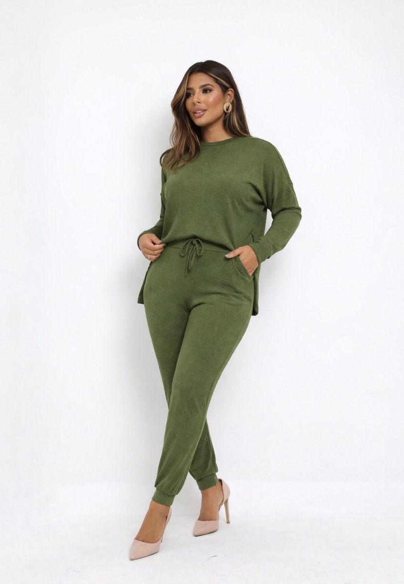 2427 Conjunto Jaz blusa manga longa mullet e calça estilo jogger lanzinha - Imagem 7