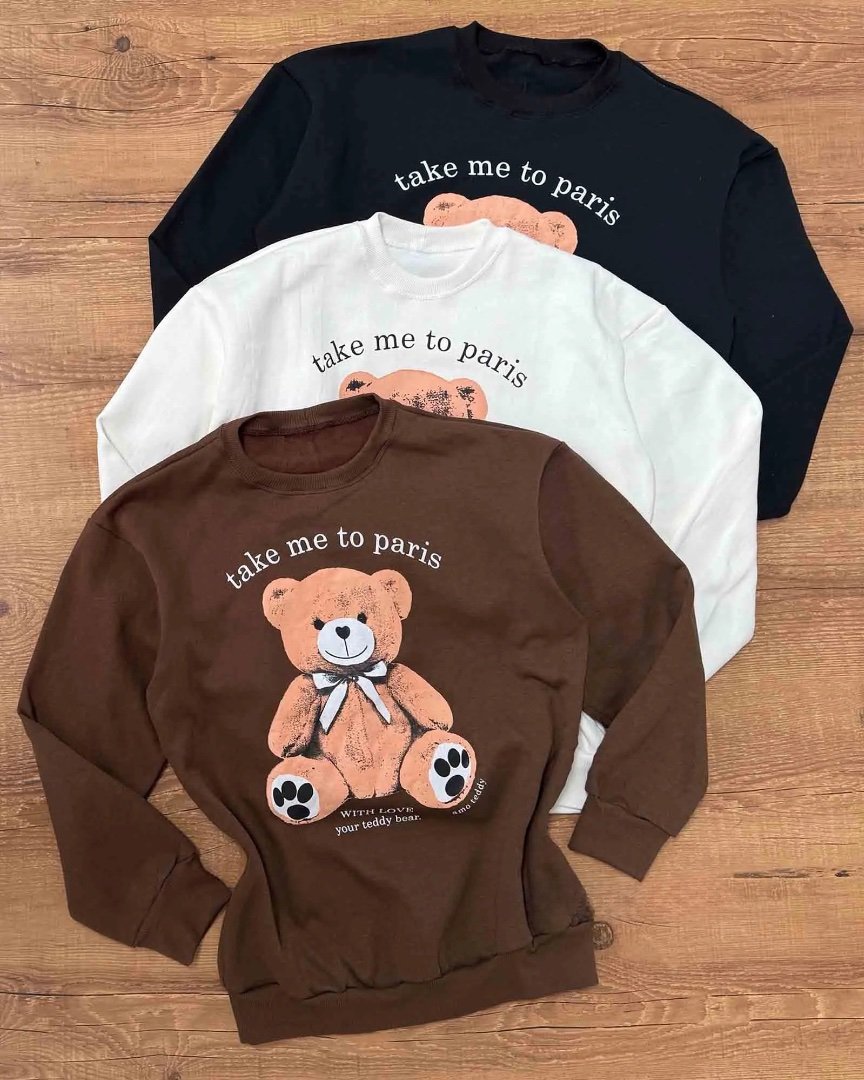2447 Blusa Die moletom urso - Imagem 7