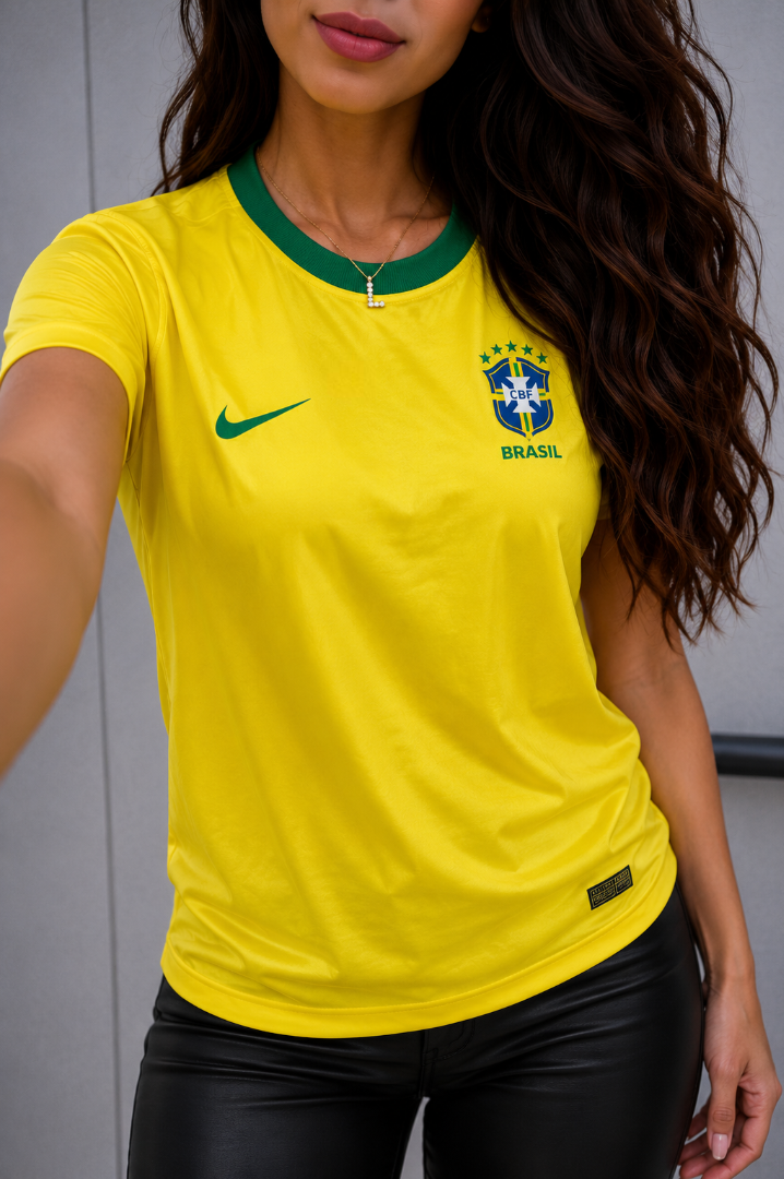 2465 Blusa t-shirt baby look Brasil core