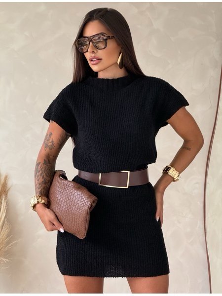2472 Vestido Anna curto manguinha mousse - Imagem 4