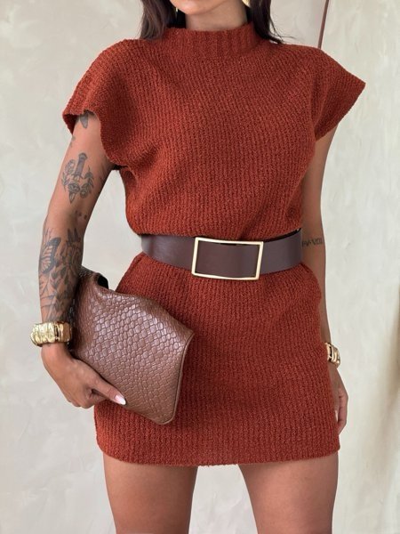2472 Vestido Anna curto manguinha mousse - Imagem 5