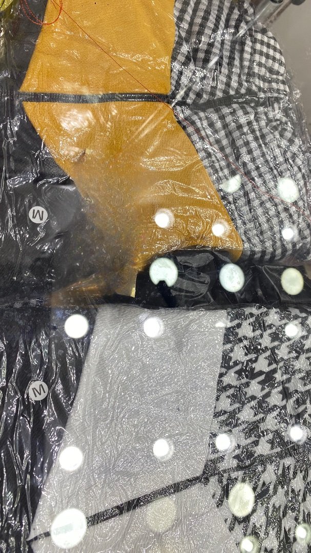 2496 Conjunto Sina jaqueta capuz pied poule e calça skinny - Imagem 3