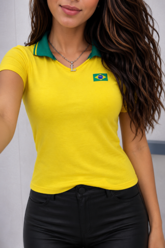 2507 Blusa baby look gola polo Brasil